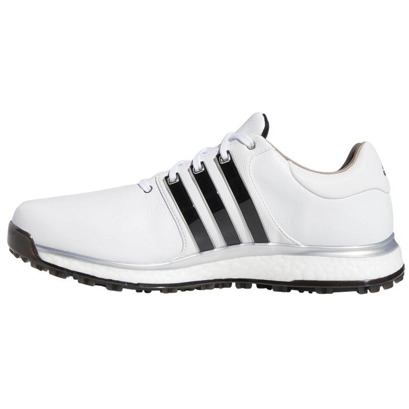 adidas Tour 360 XT-SL Spikeless Waterproof Shoes - White/Black/Silver