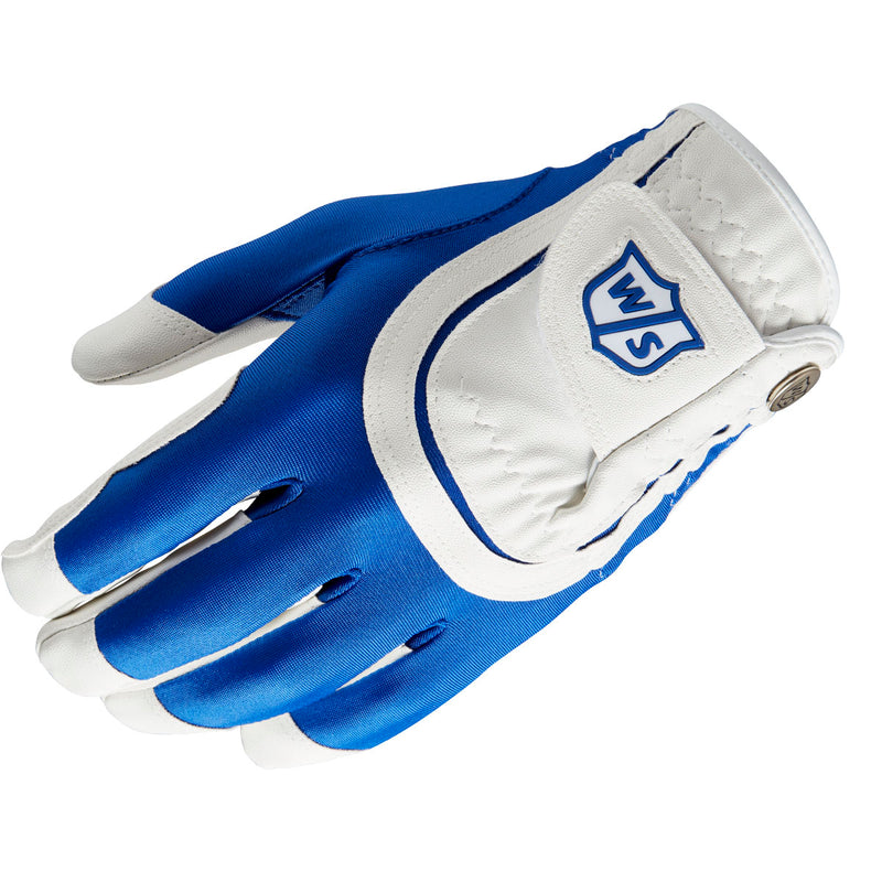 Wilson Fit All Mens Golf Glove - Blue/White