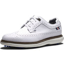 FootJoy Traditions Waterproof Spiked Shoes - White/White