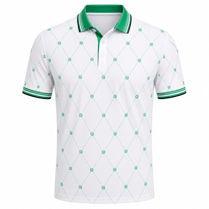Galvin Green Miguel Polo Shirt - White/Golf Green