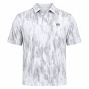 Under Armour Drive Chill Printed Polo Shirt - Halo Grey/White/Black