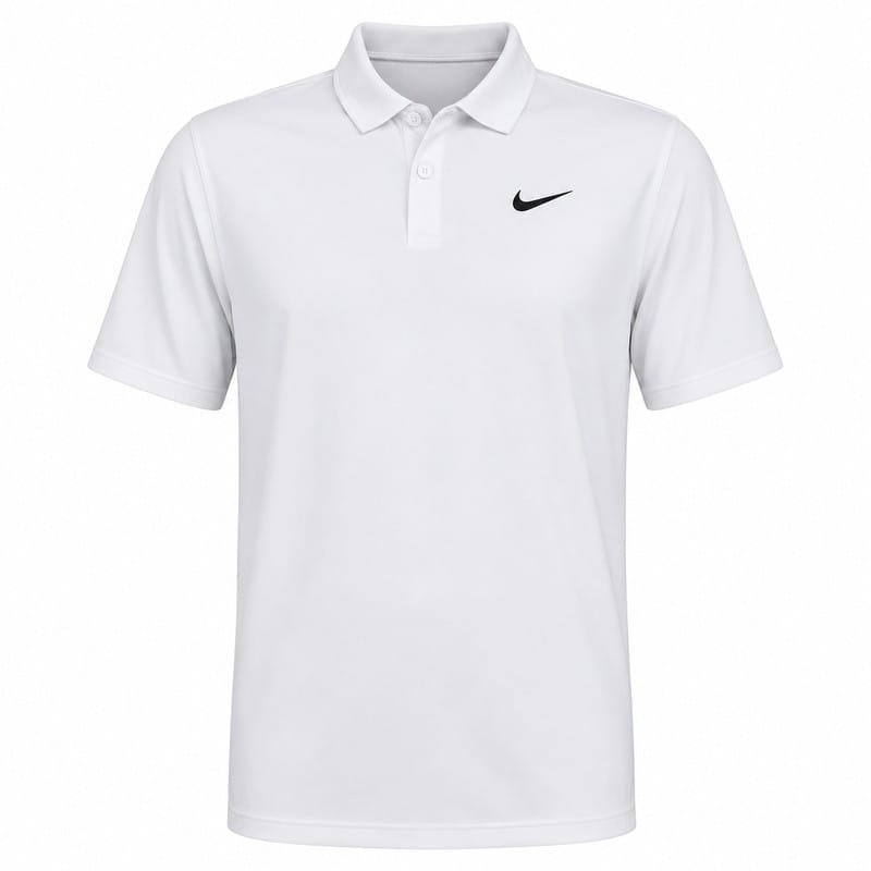 Nike Dri-Fit Velocity Solid Polo Shirt - White/Black