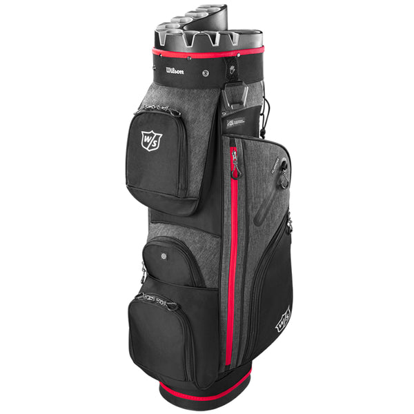 Wilson I-Lock 3 Cart Bag - Black/Red