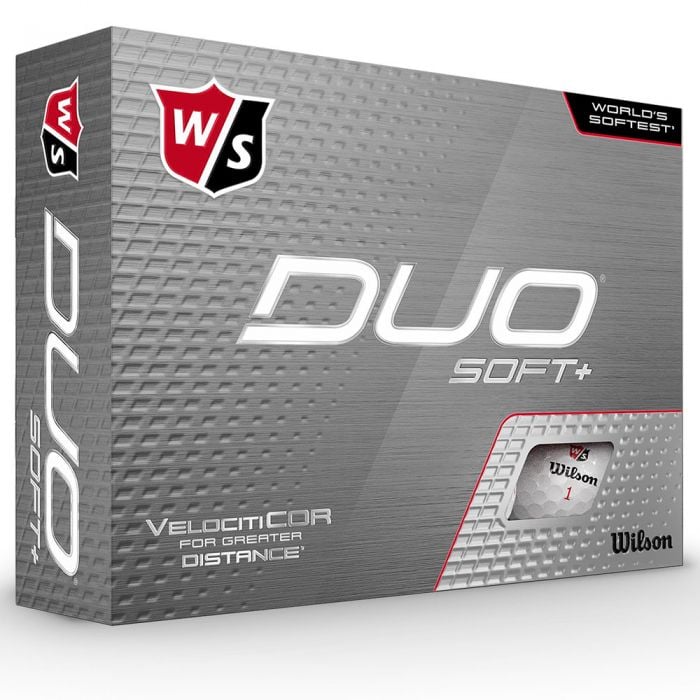 Wilson DUO Soft+ Golf Balls - White - 12 Pack