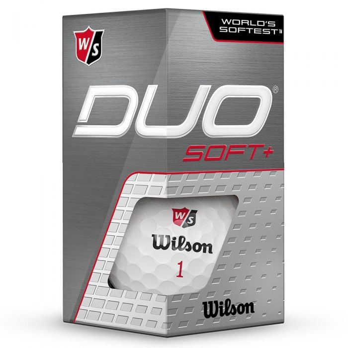 Wilson DUO Soft+ Golf Balls - White - 12 Pack