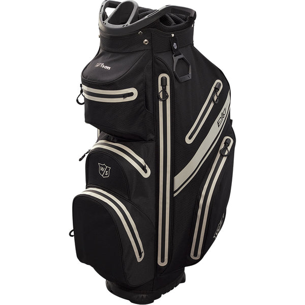 Wilson Exo Dry Waterproof Cart Bag - Black/Black/Silver