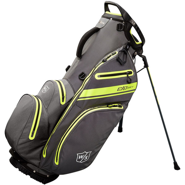 Wilson Exo Dry Waterproof Stand Bag - Charcoal/Citron/Silver
