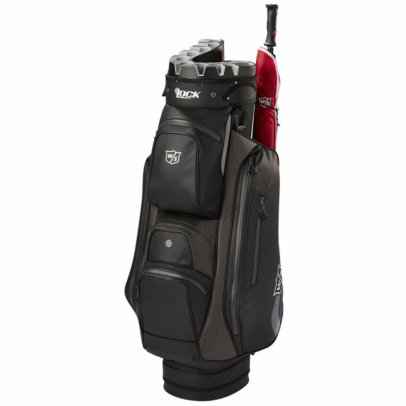 Wilson iLock Rain Cart Bag - Black/Silver