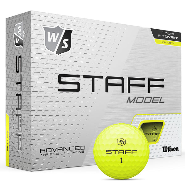 Wilson Model Golf Balls - Yellow - 12 Pack