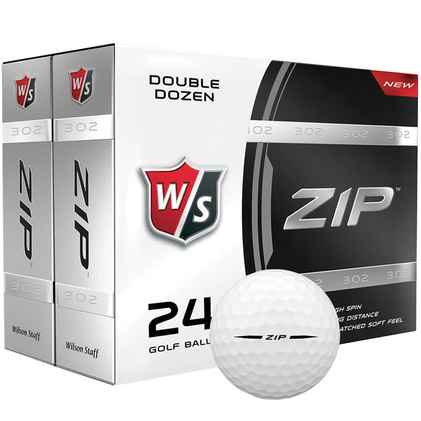 Wilson Staff ZIP Golf Balls - White - Double Dozen