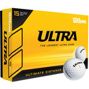 Wilson Ultra Ultimate Distance Golf Balls - White - 15 Pack