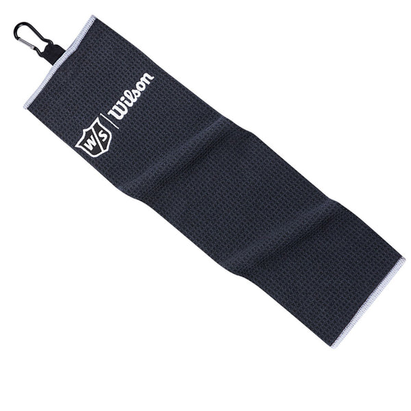 Wilson Tri-Fold Golf Towel - Black