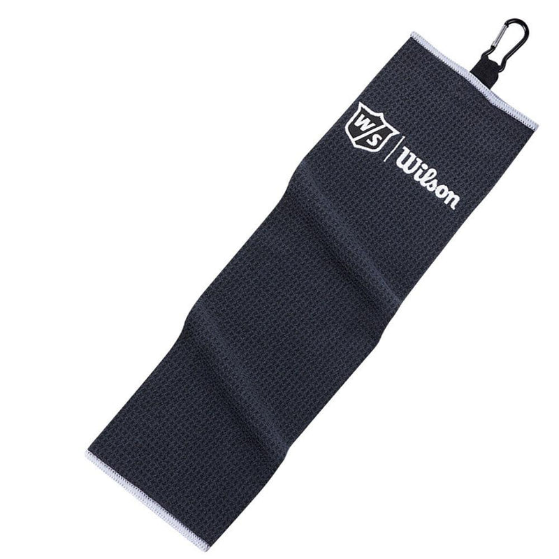 Wilson Tri-Fold Golf Towel - Black
