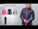 ProQuip Aquastorm Ebony Ladies Waterproof Jacket - Black/Dove Grey/Bright Pink