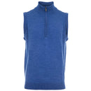 ProQuip Merino 1/2 Zip Sleeveless Slipover - Blue