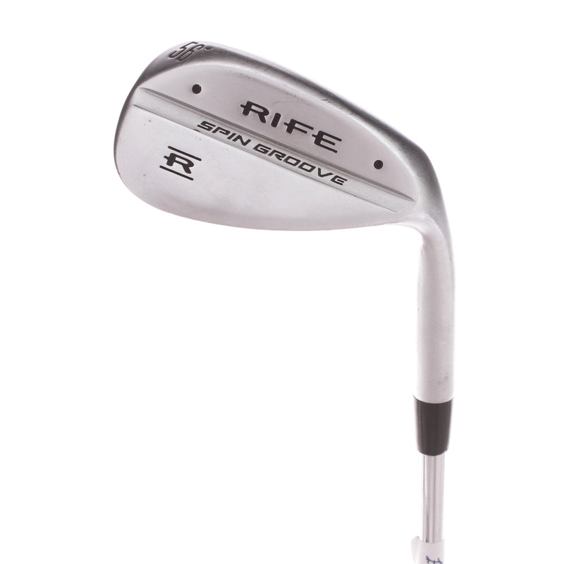 Rife Spin Groove Steel Men's Right Sand Wedge 56 Degree Wedge - Rife