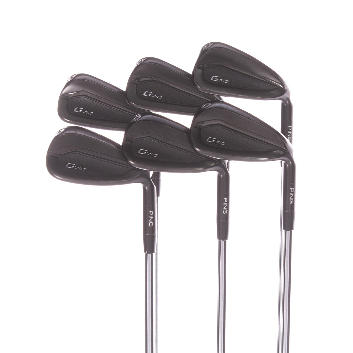 Ping G710 Steel Men`s Right Irons 5-PW Black Dot Regular - Ping AWT 2.